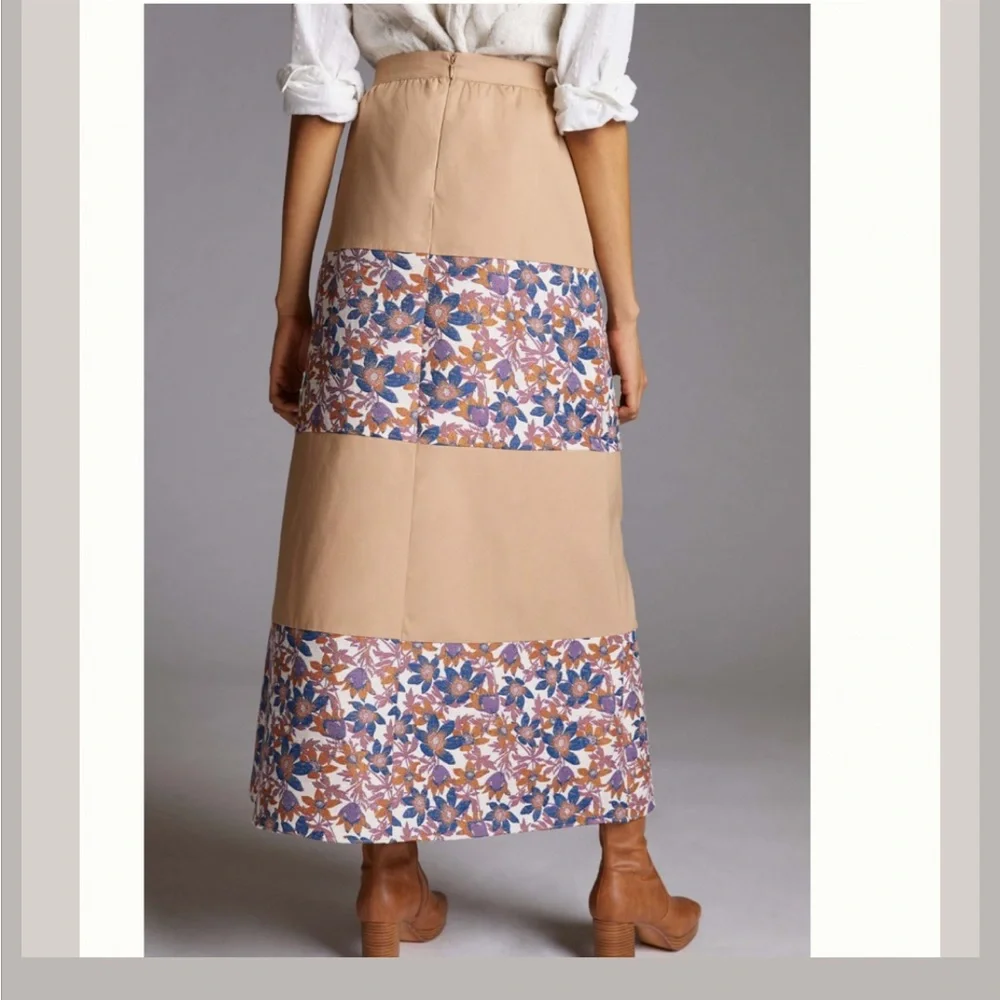 NWT Sachin & Babi Jacquard Tiered Maxi Skirt - Picture 4 of 12